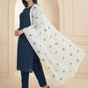 A-line with straight pants Suit - Midnight Blue
