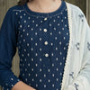 A-line with straight pants Suit - Midnight Blue