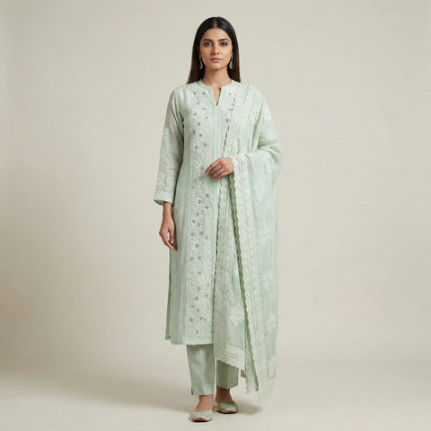 Straight Suit - Pastel Green